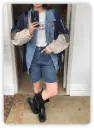 CJ-5811 Patchwork Retro Washed Denim Jacket – Fake Two-Piece Design