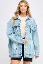 DB-LDK-D702 Lady Oversized Denim Jacket